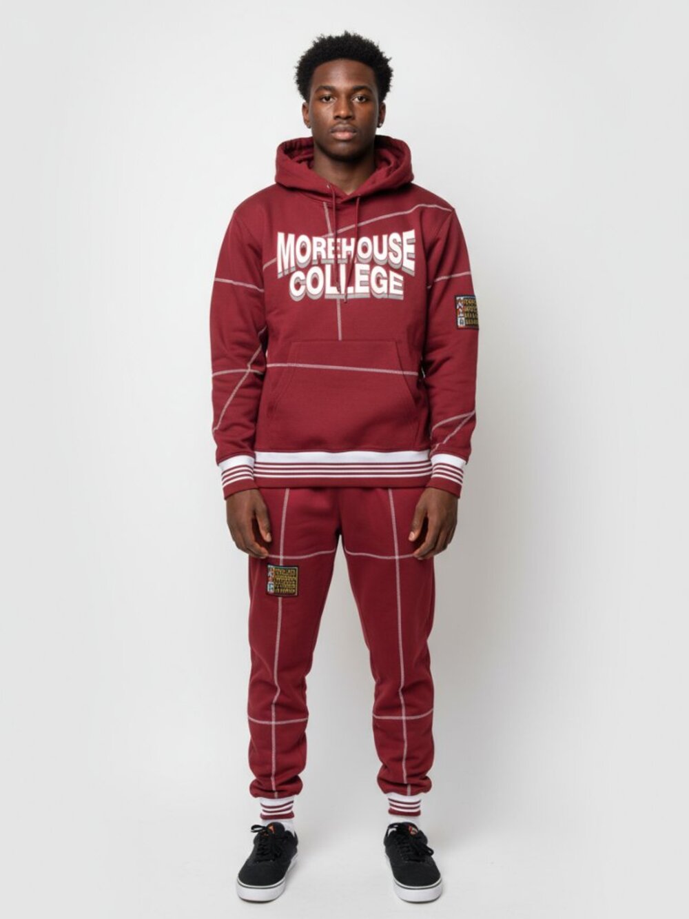 Morehouse College AACA Tracksuit Set 90s Style HBCU Sweatsuit Streetwear